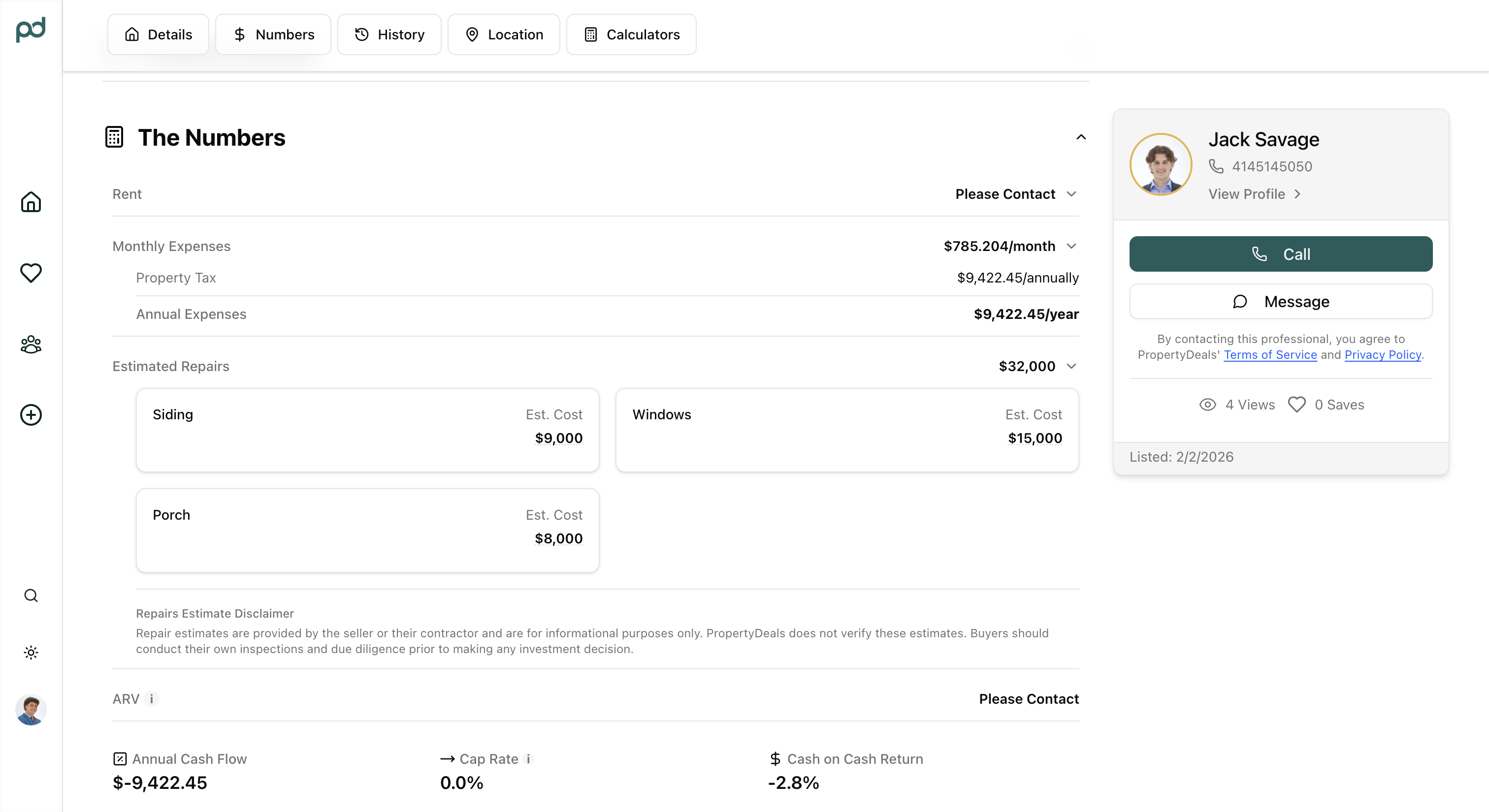 Property Financial Information