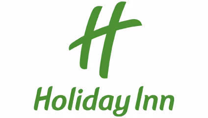 Holiday Inn logo with a stylized green letter H above the green text 'Holiday Inn'.