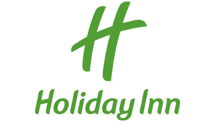 Holiday Inn logo with a stylized green letter H above the green text 'Holiday Inn'.