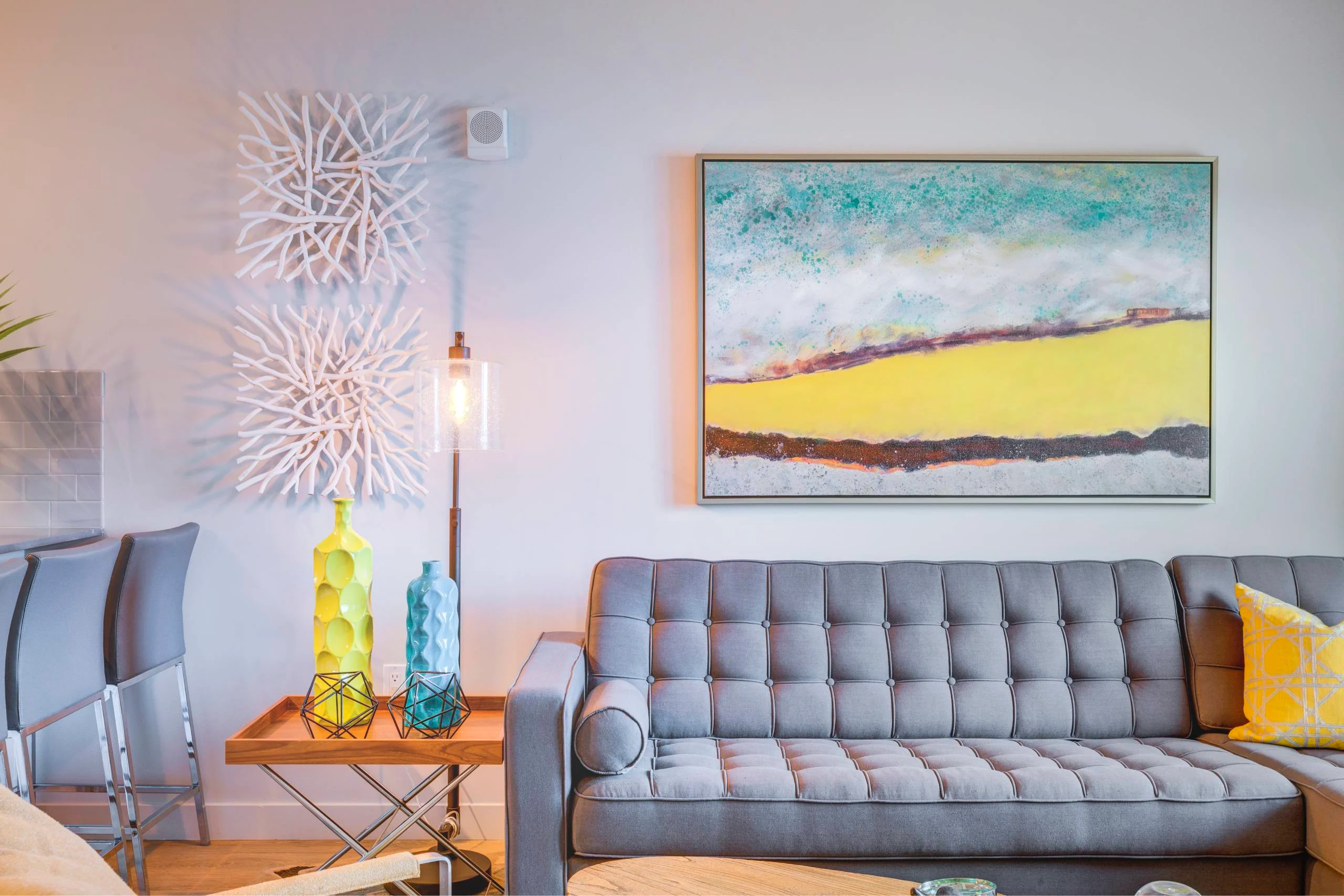 decorated living area