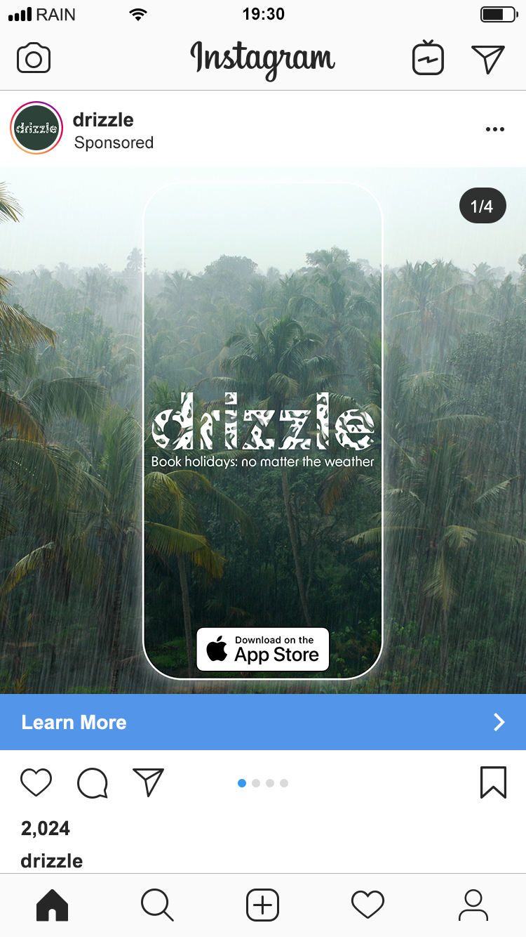 Drizzle Insta advert