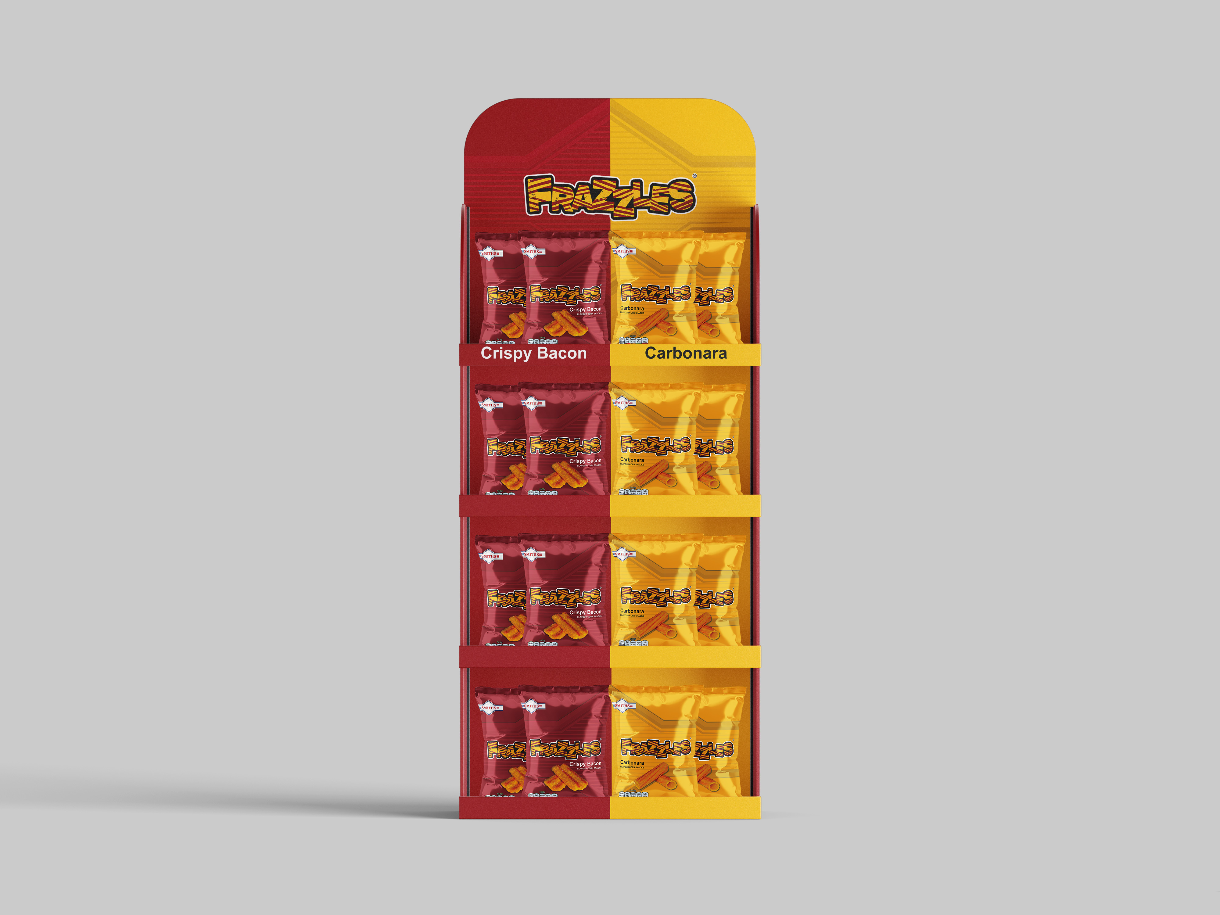 Frazzles retail display stand