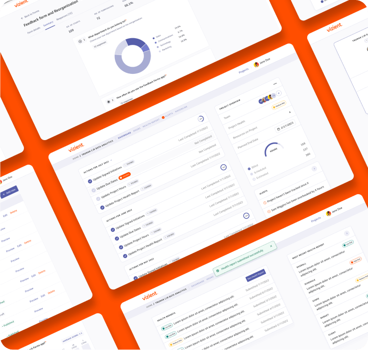 Vizient UI/UX Design Mockups