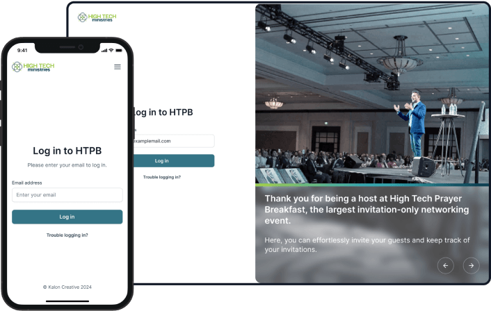 Secure login page