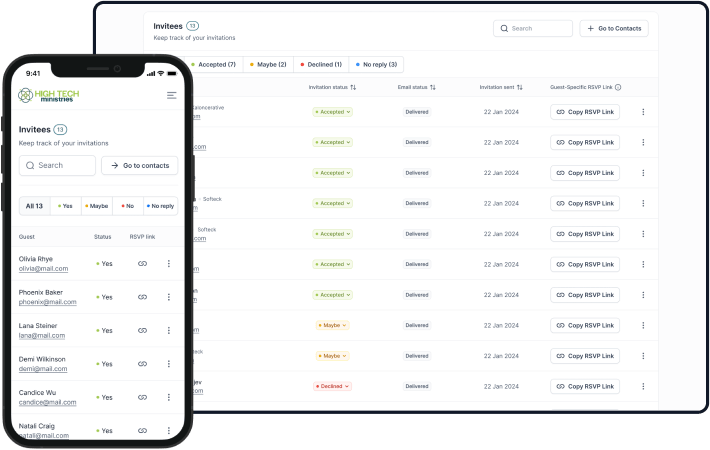 Easily manage invitations using Blazor real-time framework