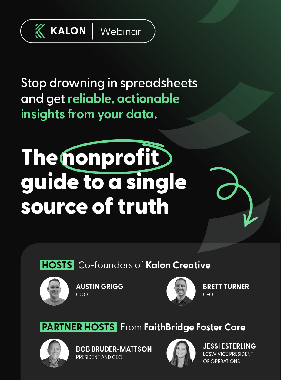 The nonprofit guide to a single source of truth webinar promotion