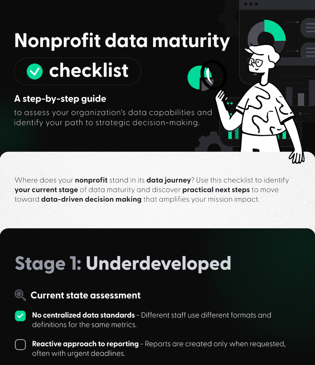 Preview of nonprofit data maturity checklist