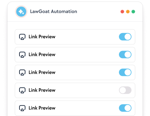 LawGoat automation linke previews