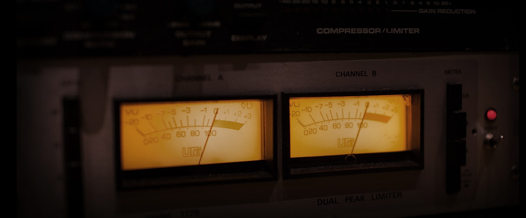 moody studio scene with music producer