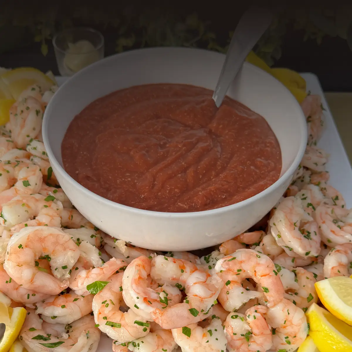Smoked Cocktail Sauce and Shrimp