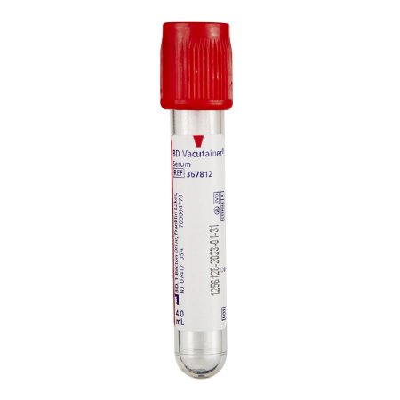 Tube Vacutainer Plus Plastic 13 x 75 mm 4.0 mL Red