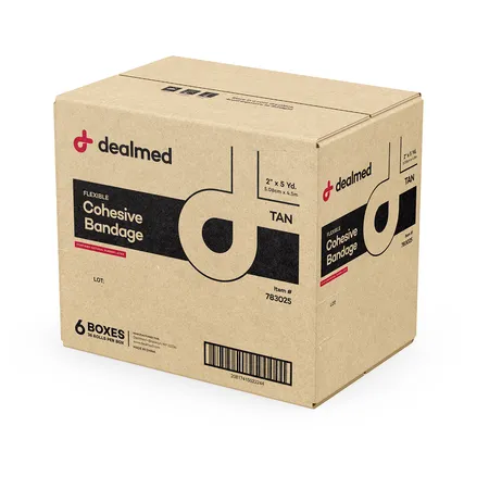 Cohesive Bandage Latex Tan 2 x 5 yds