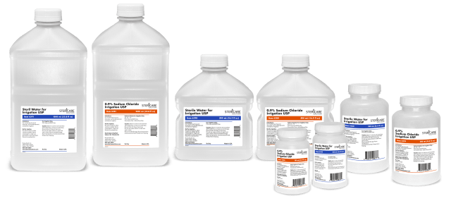 Normal Saline 250 mL Screw Top Container