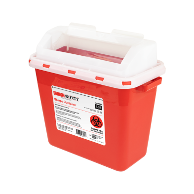 Sharps Container 3 Gal Mailbox Lid Red - Image 3