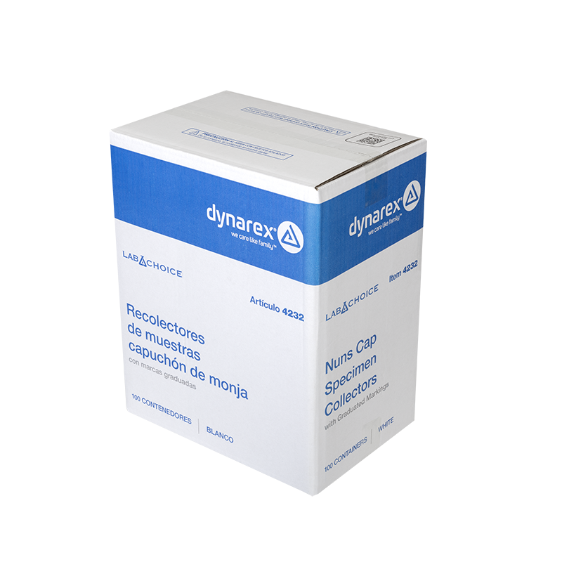 Specimen Container Nuns Cap White