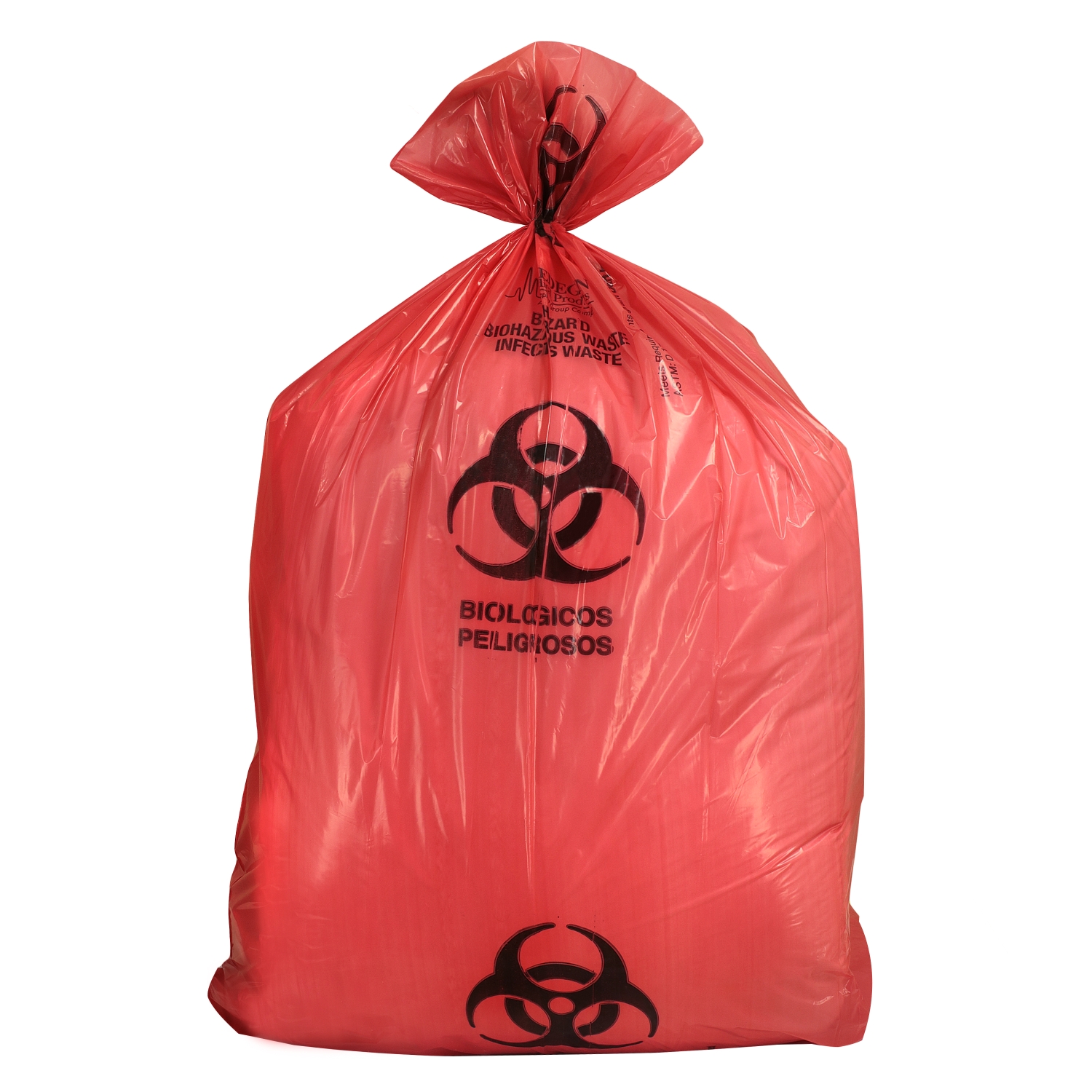 Waste Bag Biohazard 30 Gal 1.2 mil 31 x 41 Red