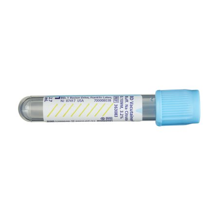 Blood Collection Tube Sodium Citrate 13 x 75 mm 2.75 mL Light Blue