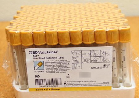 Blood Collection Tube Vacutainer SST 13 x 100 mm 5 mL Gold
