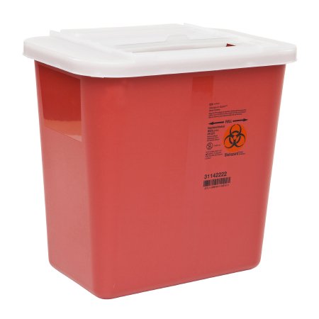 Sharps Container 2 Gal Slide Lid Red