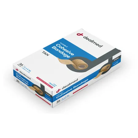 Cohesive Bandage Latex Tan 2 x 5 yds - Image 3