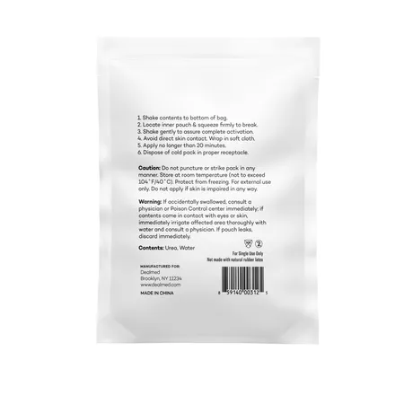 Instant Cold Pack Disposable 4" x 5"