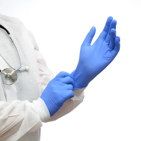 Glove Exam Nitrile N/S Blue M - Image 5