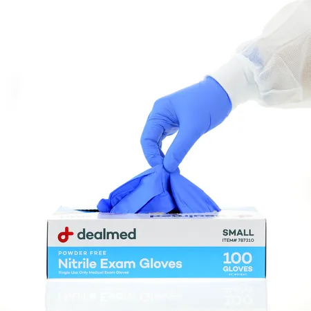 Glove Exam Nitrile N/S Blue S - Image 3