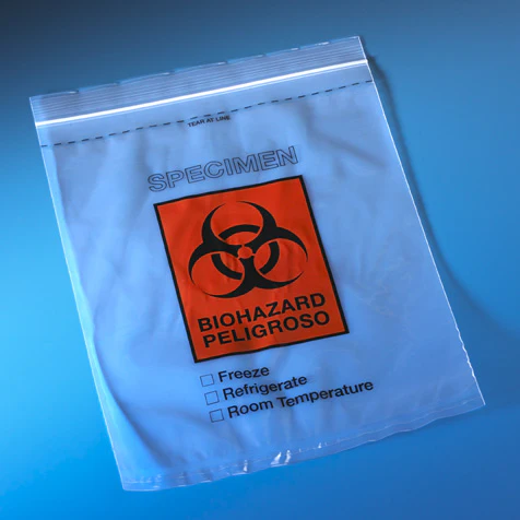 Biohazard Specimen Transport Bag
