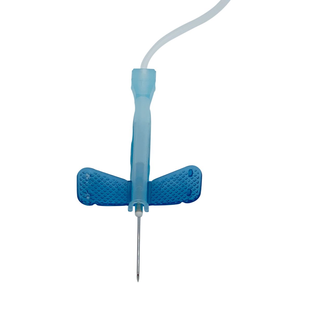 BluWing® Advanced Safety Butterfly w/Luer Adapter, 23G x 3/4", Blue Wings, 12" Tubing - Image 4