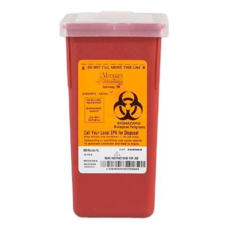 Sharps Container 1 Qt Phlebotomy Red - Image 3