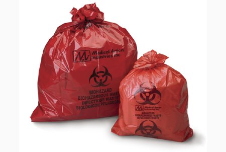 Waste Bag Biohazard 30 Gal 1.2 mil 31 x 41 Red - Image 2