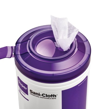 Wipe Germicidal Super Sani-Cloth 6" x 6 3/4" Large Disp - Image 9