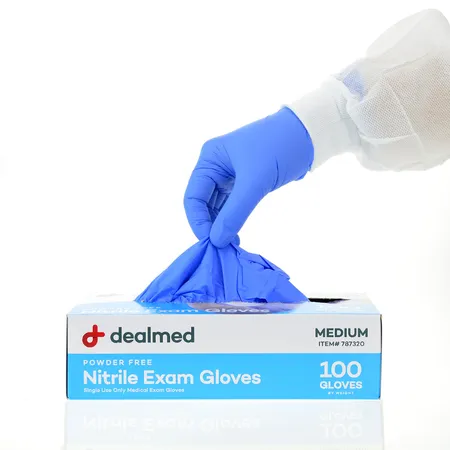 Glove Exam Nitrile N/S Blue M - Image 6