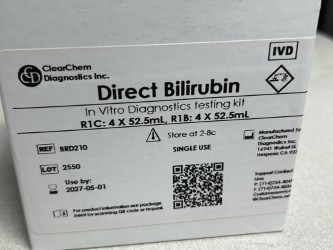 ClearChem Diagnostics BRD210 Direct Bilirubin, R1C: 4x52.5; R1B: 4x52.5