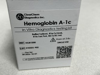 ClearChem Diagnostics HGB1200 Hemoglobin A-1C 1x36ML, 1x16ML, 1x6.7ML, 1x10
