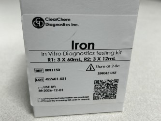 ClearChem Diagnostics IRN1150 Iron 3X60ML, 3X12ML