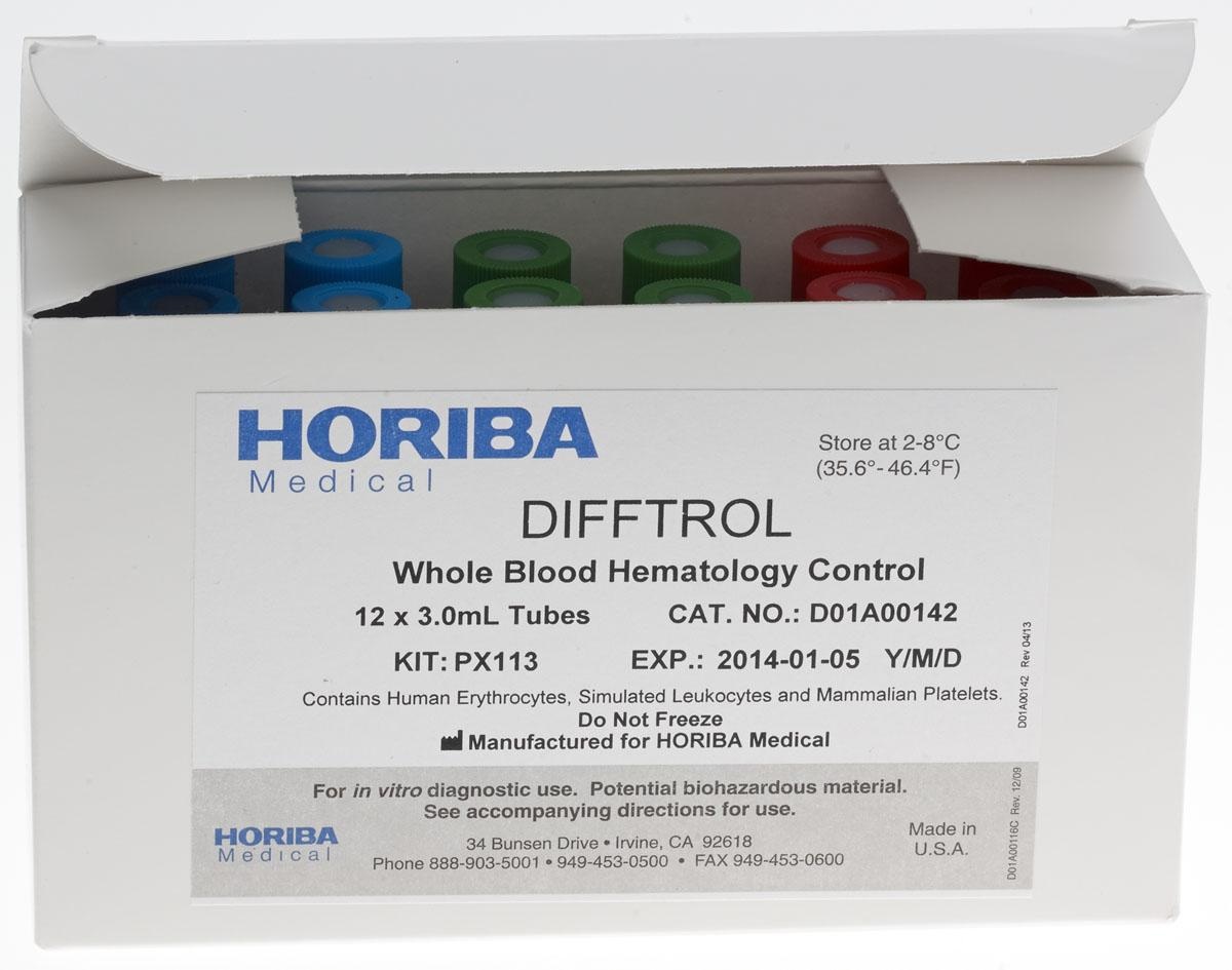 Difftrol Tri-Level Blood Control, ABX Pentra DX 120 SPS, 12 x 3 mL