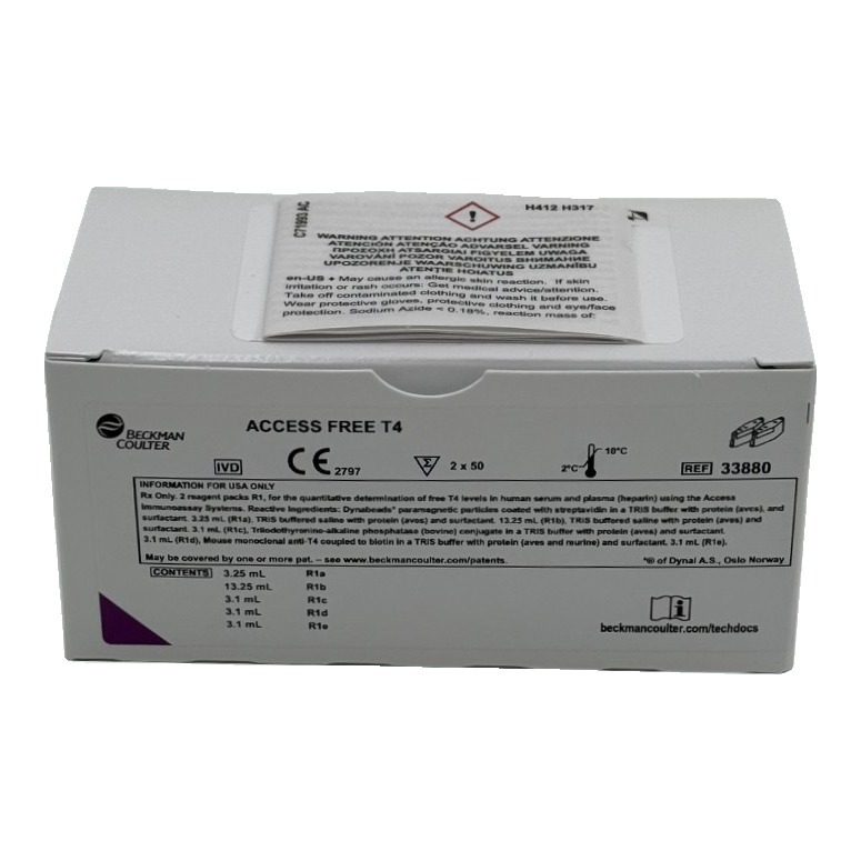 FT4: Free Thyroxine Reagent For Analyzer 2x50 Count 100/Kt