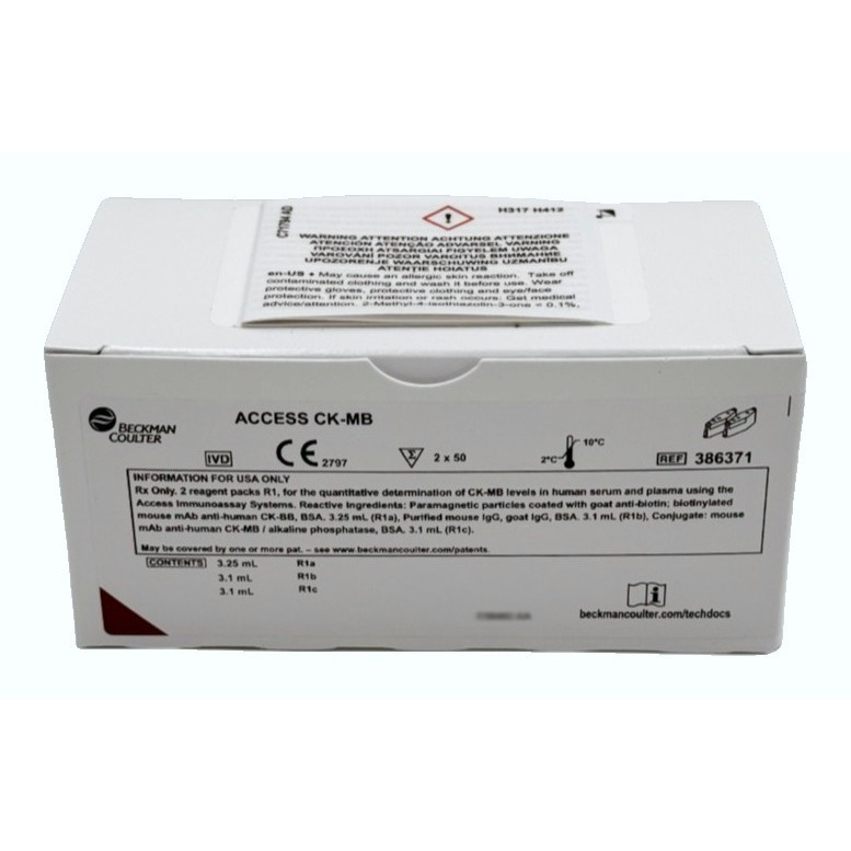CK-MB: Creatine Kinase-MB Reagent, 2 packs of 50 tests each