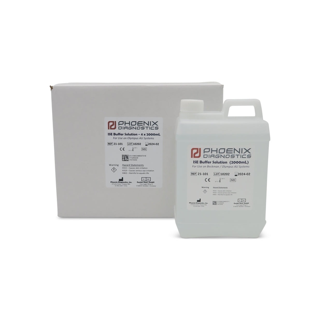 ISE Buffer Solution For AU Series Instruments, 4 x 2000mL