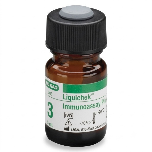 Liquichek Immunoassay Plus Control, Level 3 (88 analytes); level 3 of 3 (12 x 5 mL)