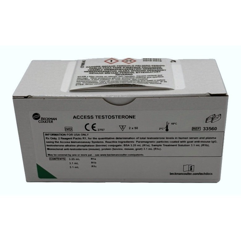 Testosterone Reagent 100 Count Tests Ea