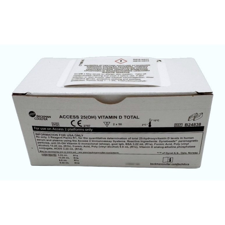 Total Vitamin D 2x50 Tests Ea