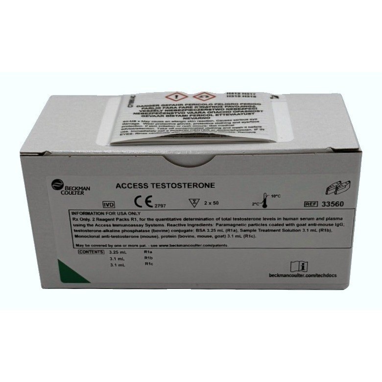 Testosterone Reagent 100 Count Tests Ea