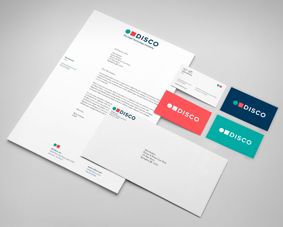 DISCO's corporate stationery