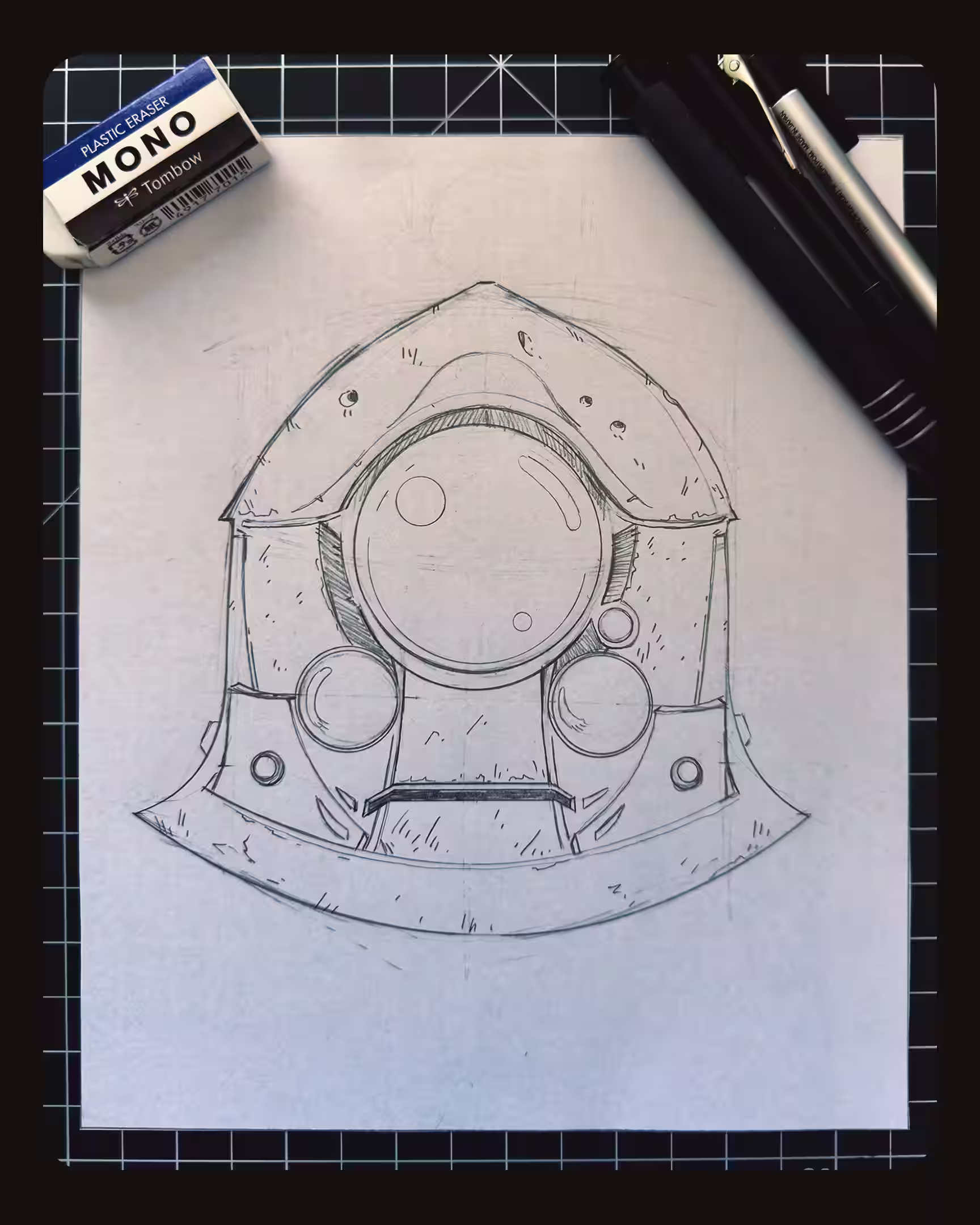 Dwarven mining helmet specialized for mining arcane that powers their armor.