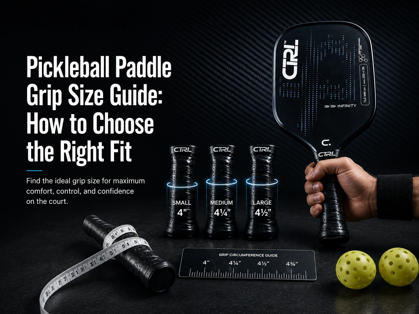 Pickleball Paddle Grip Size Guide 