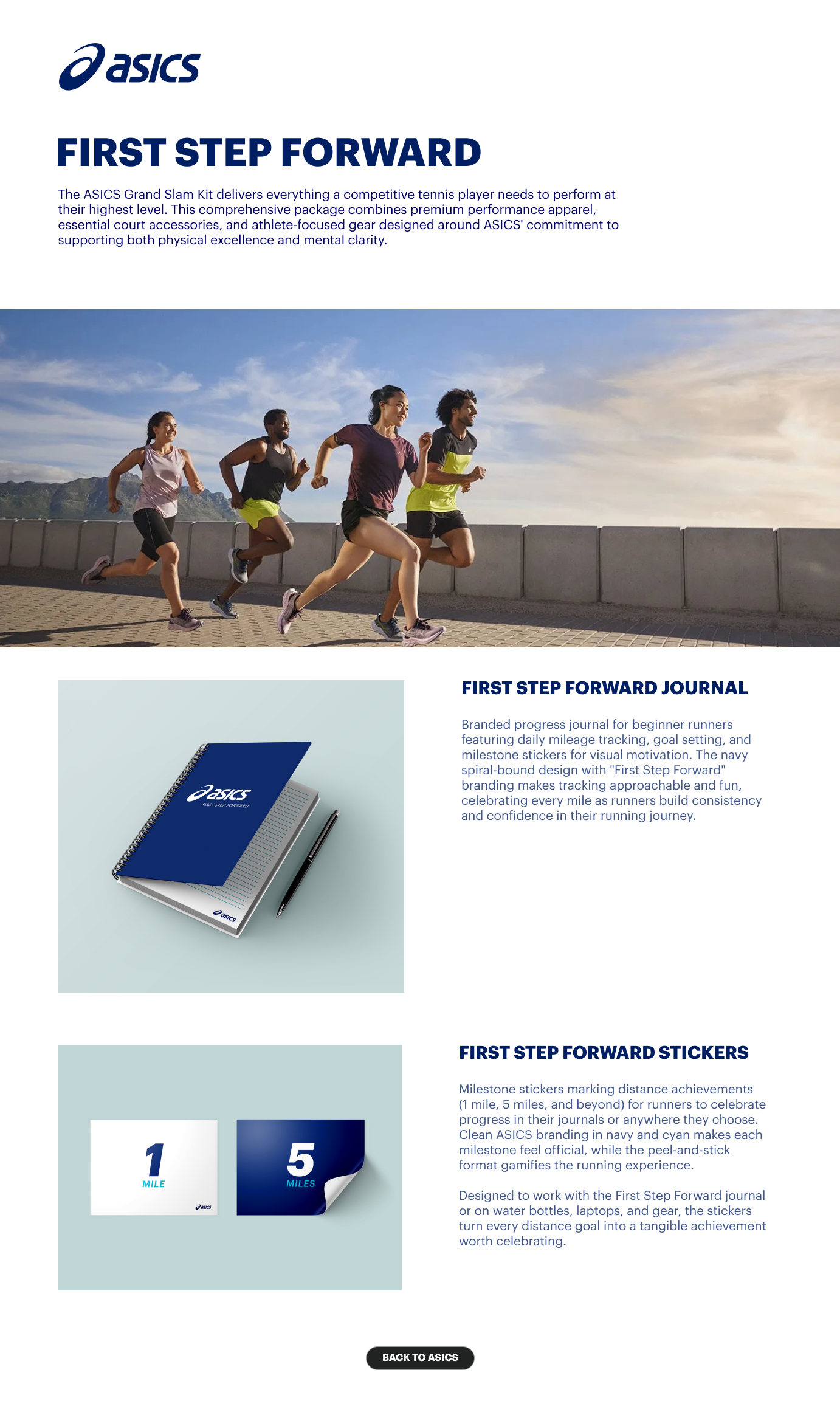 First Step Forward page