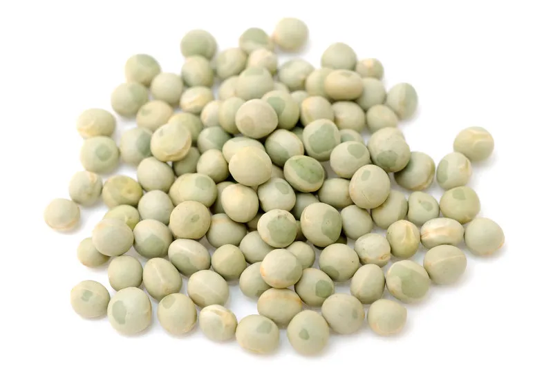 Blue peas in a pile