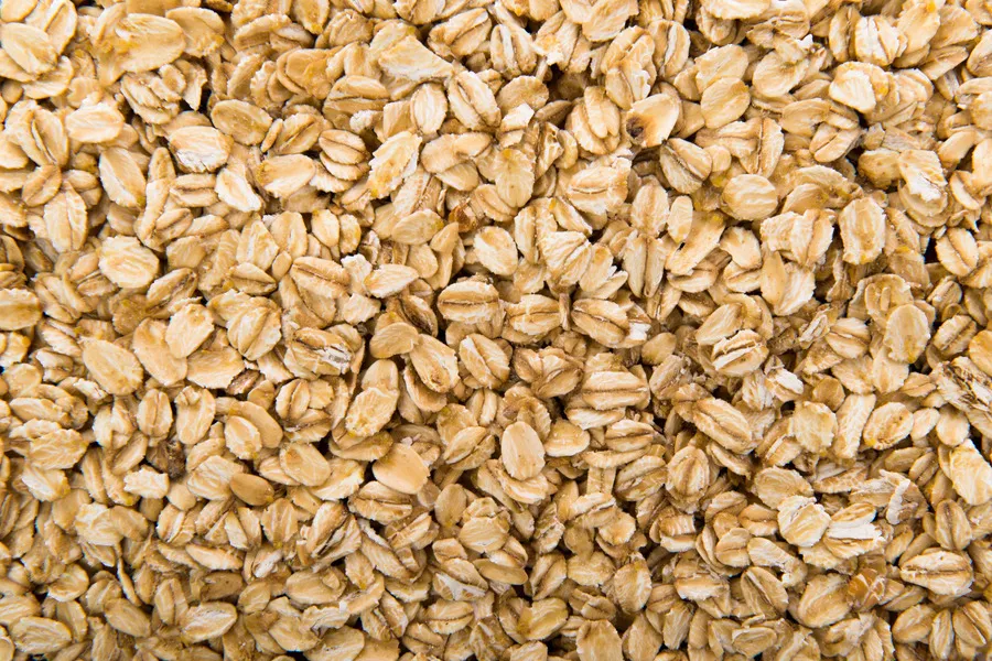 Close up of dried oats